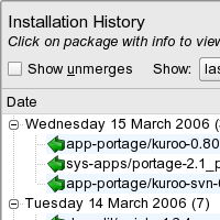 Emerge and Configuration History
