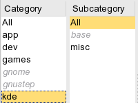 Two Column Selector